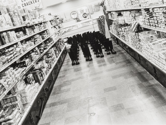 Eleanor Antin, ‘100 Boots in the Market’, 1971, Richard Saltoun