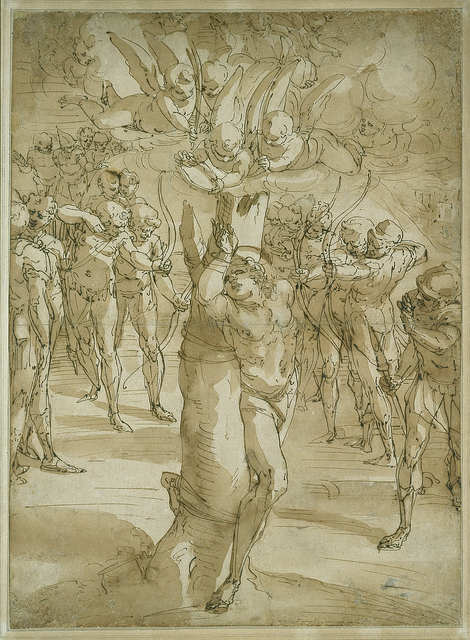 Luca Cambiaso, ‘The Martyrdom of Saint Sebastian’, 1561, Blanton Museum of Art