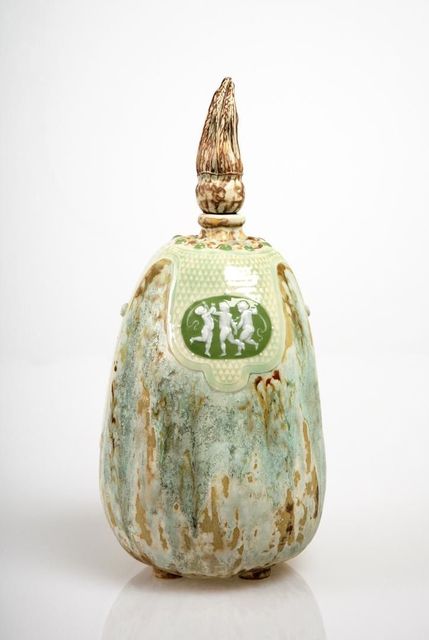 Taxile Doat, ‘Putti Medallion Gourd’, 1903, Jason Jacques Gallery