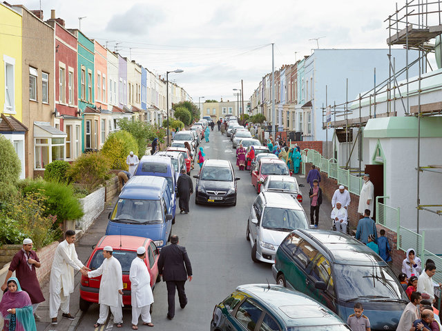 Simon Roberts, ‘Eid al-Fitr Celebrations, Jamia Mosque, Green Street, Bristol, 8 August 2013’, 2013, Flowers