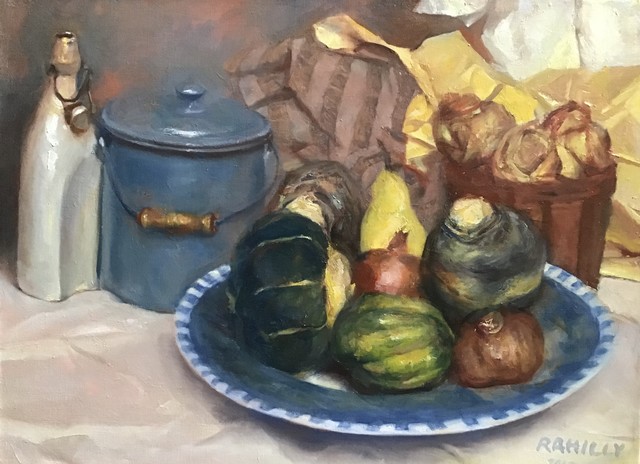 Paul Rahilly, ‘The Blue Plate’, 2013, Painting, Oil on canvas, Gallery NAGA