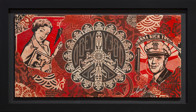 Shepard Fairey (OBEY), ‘Peace black red’, 2009, Rudolf Budja Gallery