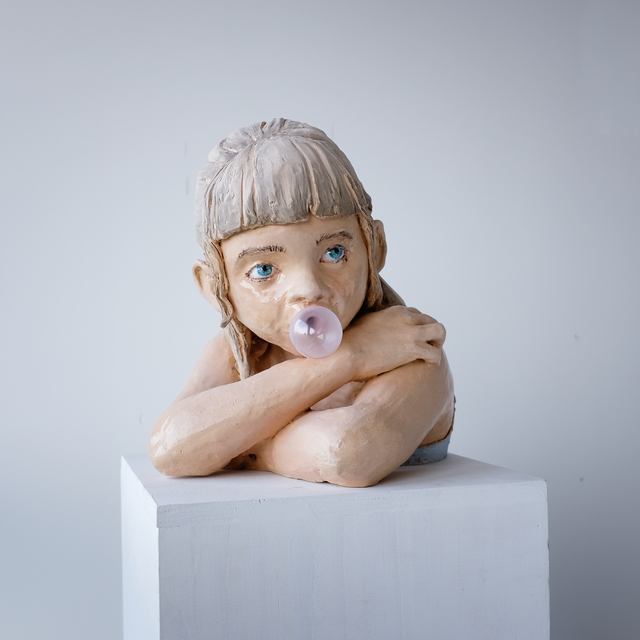 Elisabeth Lincot, ‘Bulleuse #1’, 2018, Sculpture, Glazed ceramic, engobe and borosilicate glass, Antonine Catzéflis