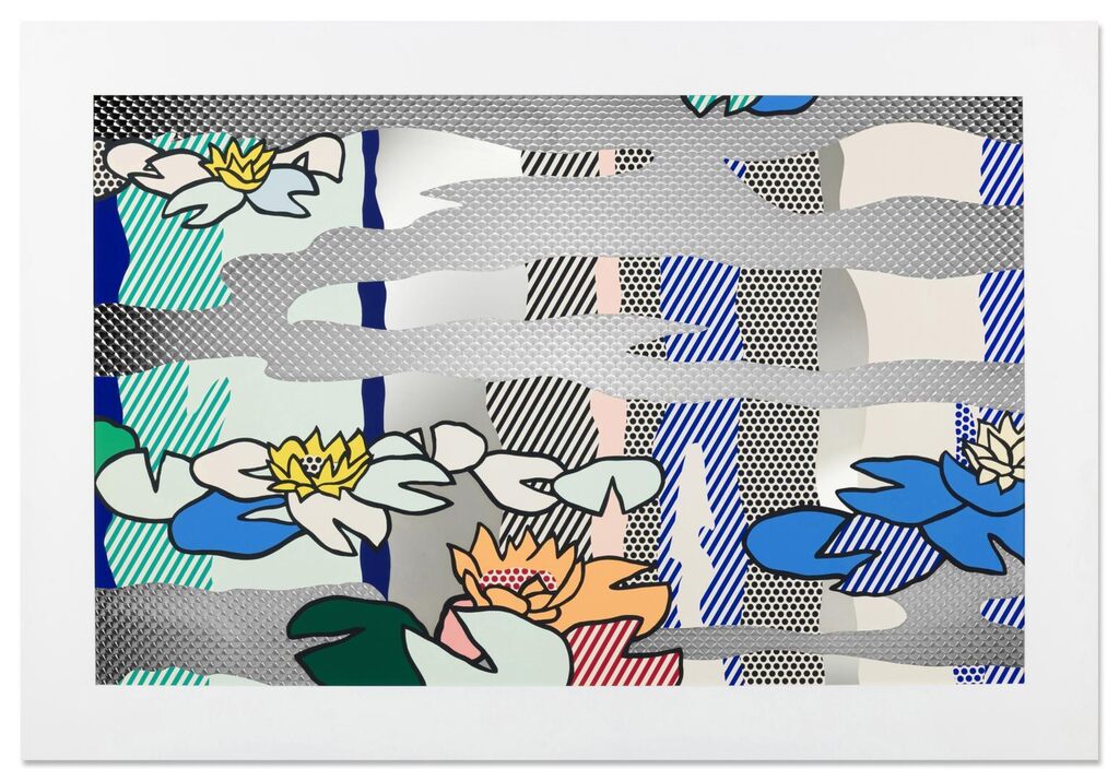 Roy Lichtenstein - Water Lily Pond with Reflections (from the Water Lilies series)