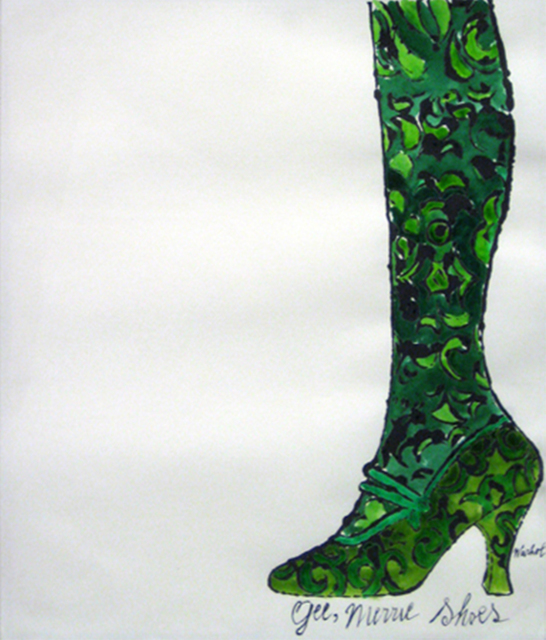 Andy Warhol, ‘Gee, Merrie Shoes (Green)’, 1956, Collectors Contemporary