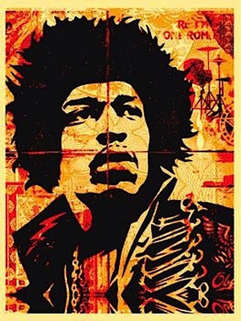 Shepard Fairey (OBEY), ‘Hendrix’, 2004, Gregg Shienbaum Fine Art