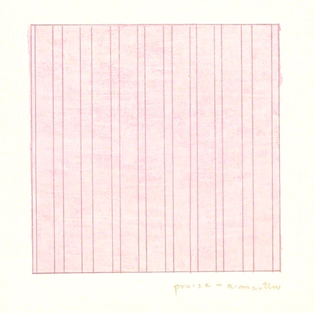 Agnes Martin, ‘Praise (for the Museum of Modern Art)’, 1976, Print, Lithograph on Dalton Natural Bond paper (Plate Signed in Gold), Alpha 137 Gallery Gallery Auction