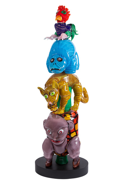 ‘Robert Zeppel-Sperl For Berengo Studio Blown Glass Four-Tiered Animal Sculpture Titled Totem Pole Surprise’, Design/Decorative Art, Doyle