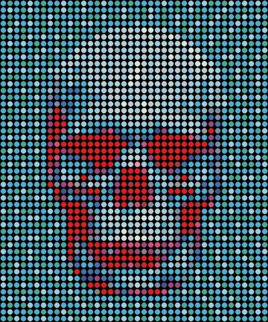 Dimitri Likissas, ‘Skull in Blue’, 2019, Painting, Oil on Canvas, Imitate Modern