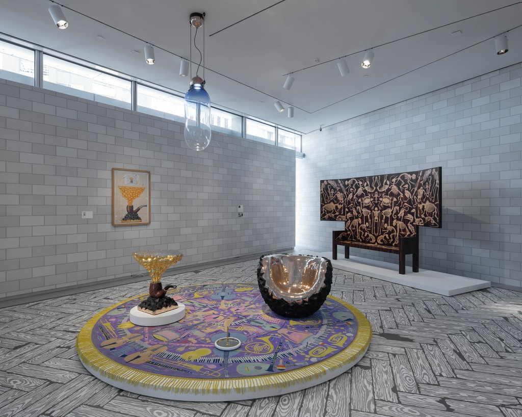 Installation view of ‘Studio Job MAD HOUSE’, 2016.
Photo by Butcher Walsh. Courtesy of the Museum of Arts and Design. Installation view of ‘Studio Job MAD HOUSE’, 2016.
Photo by Butcher Walsh. Courtesy of the Museum of Arts and Design.