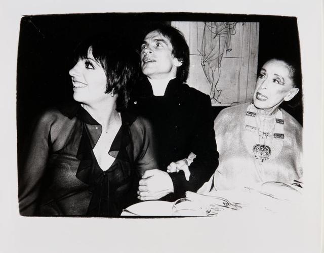 Andy Warhol, ‘Andy Warhol, Photograph of Liza Minnelli, Rudolf Nureyev and Martha Graham, 1980’, 1980, Hedges Projects