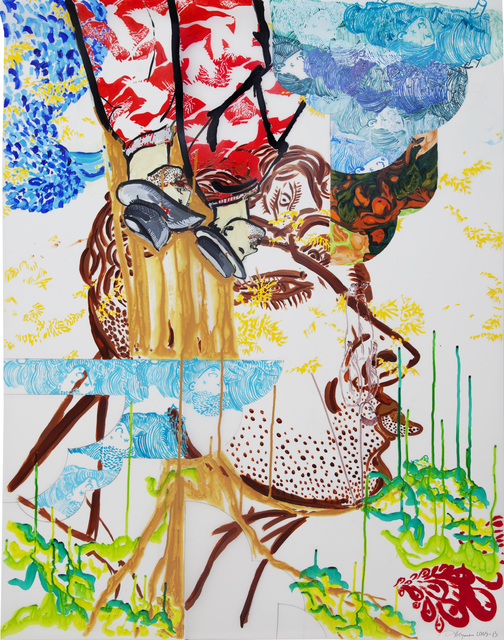 Daniel Heyman, ‘Learning Curve (Dartmouth)’, 2013, Painting, Oil on mylar, Cade Tompkins Projects