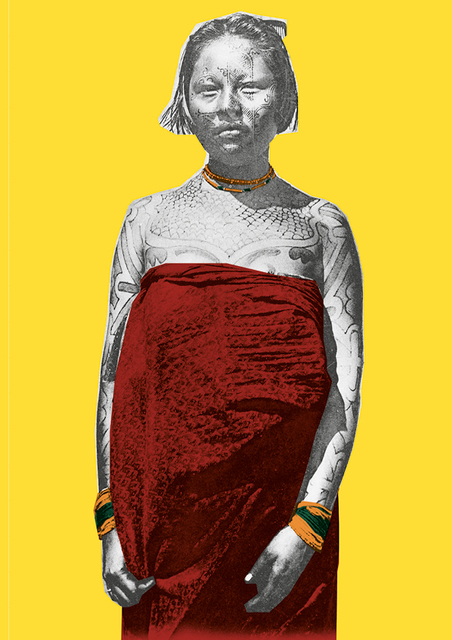 Ellie Uyttenbroek (Exactitudes), ‘BEACHBABE, 2017 (naar: Guido Boggiani, Paraguay,1896-1901), ETNOMANIE © Nederlands Fotomuseum / Wereldcollectie ’, Nederlands Fotomuseum