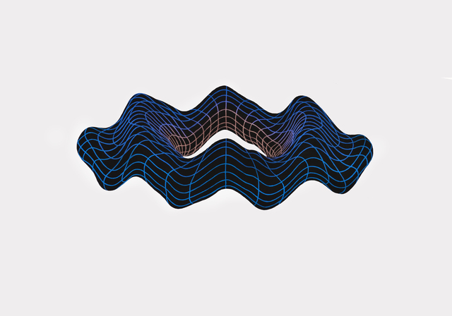 Olivia Lennon, ‘Oscillate 2’, 2018, Painting, Interference watercolor and vinyl on 300gsm rag paper, BBA Gallery