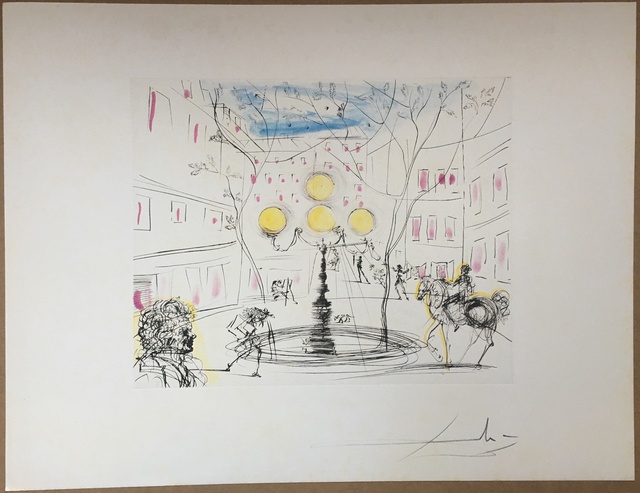 Salvador Dalí, ‘La Place Furstenberg’, 1971, Puccio Fine Art