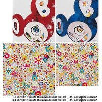 Takashi Murakami - 1. And Then × 6 (Red: The Superflat Method)／2. And Then × 6 (Blue: The Superflat Method)／3. Field Of Sm...