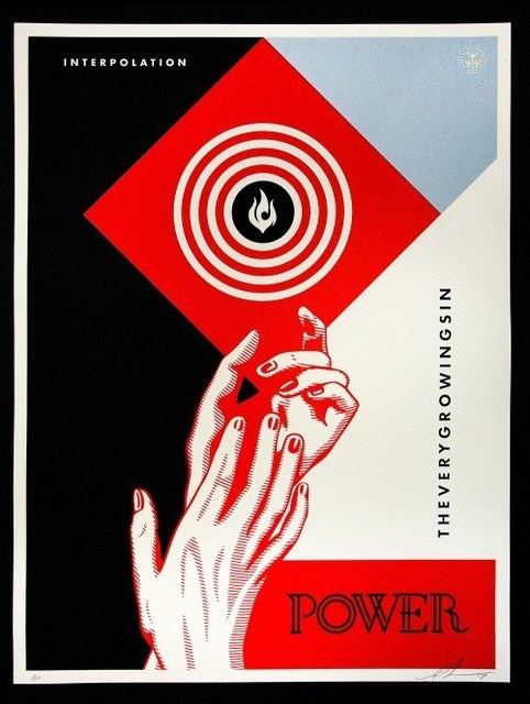 Shepard Fairey, ‘Interpolation Black White ’, 2014, Print, Speckletone paper, AYNAC Gallery