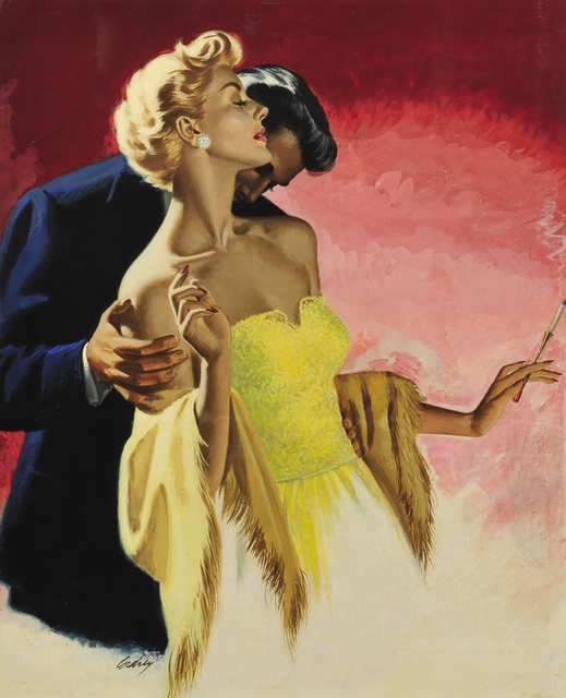 Earl Somers Cordrey, ‘Man Kissing Woman's Neck’, 1954, The Illustrated Gallery