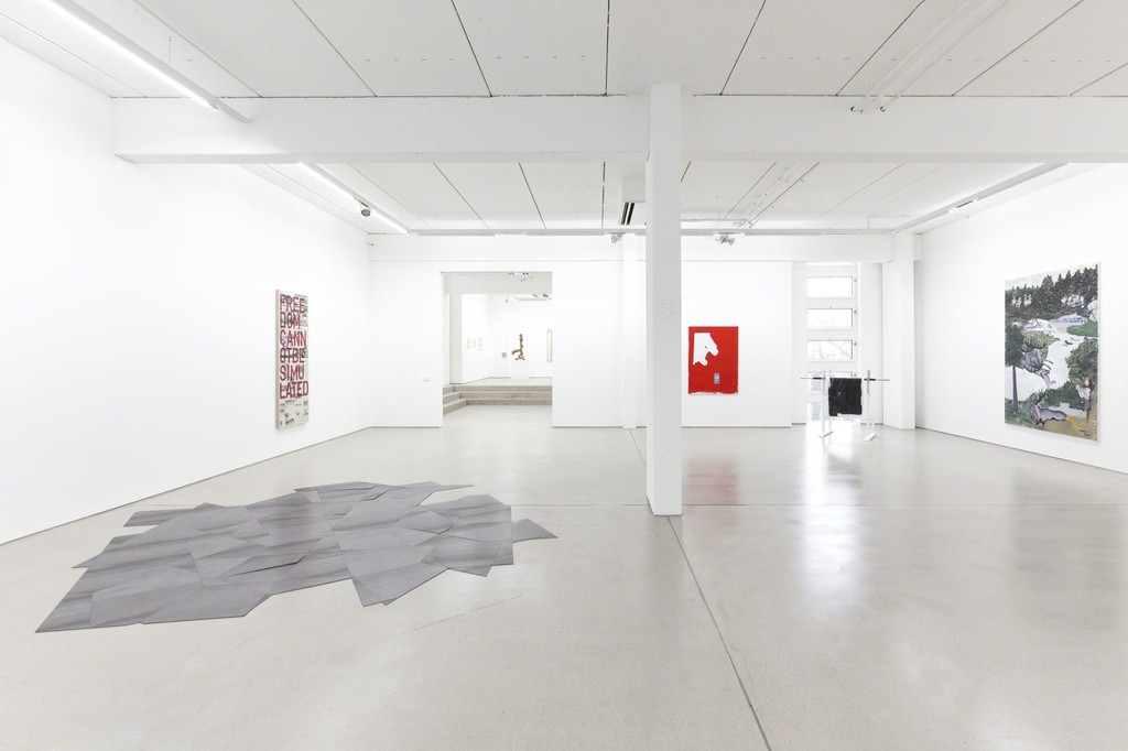 G2 Kunsthalle installation view with art works by (from left to right) Daniel Steegmann
Mangrané, Rirkrit Tiravanija, Anne Imhof & Jeanette Mundt, NEW ACQUISITIONS – Hildebrand Collection, 1 February – 7 May 2017, G2 Kunsthalle Leipzig photo: Dotgain.info © the artists & G2 Kunsthalle Leipzig G2 Kunsthalle installation view with art works by (from left to right) Daniel Steegmann
Mangrané, Rirkrit Tiravanija, Anne Imhof & Jeanette Mundt, NEW ACQUISITIONS – Hildebrand Collection, 1 February – 7 May 2017, G2 Kunsthalle Leipzig photo: Dotgain.info © the artists & G2 Kunsthalle Leipzig