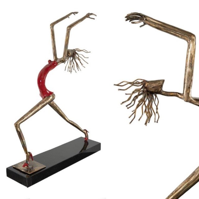 Rafael Cabrera, ‘Alexandria ’, 2021, Sculpture, Bronze + enamel paint + granite base, Biaggi & Faure Fine Art