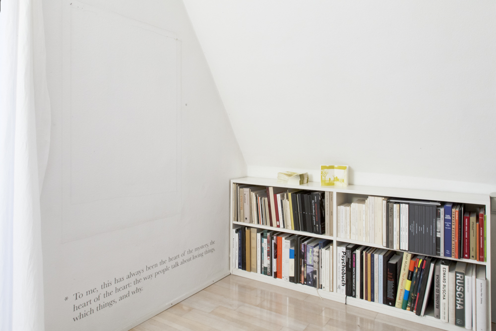 Installation view of Footnote #5 by Alejandro Cesarco Installation view of Footnote #5 by Alejandro Cesarco