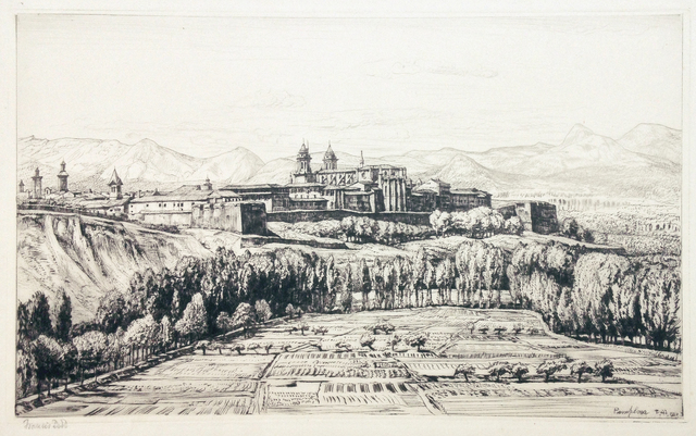 Francis Dodd, ‘Pamplona’, 1928, Hans den Hollander Prints