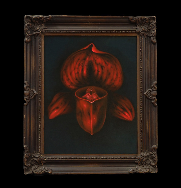 Lu Hao-Yuan, ‘Red Orchid’, 2020, Painting, Oil on canvas, LIN ART PROJECTS