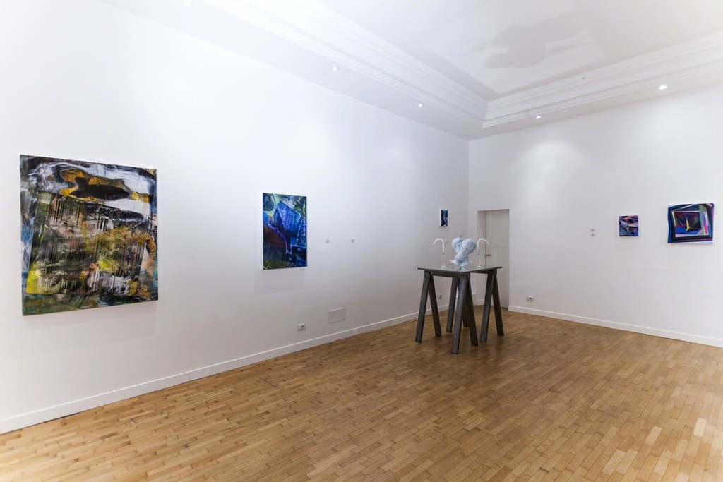 Installation view: Ian Hagarty e Dmitri Obergfell Installation view: Ian Hagarty e Dmitri Obergfell