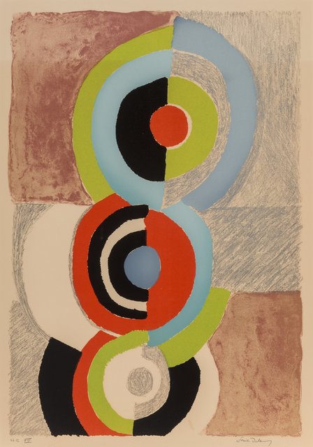 Sonia Delaunay, ‘Les trois graces’, 1972, Print, Lithograph in colors on wove paper, Heritage Auctions