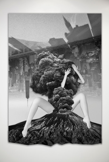 Damla Özdemir, ‘Lady of Hysteria’, 2015, Mixed Media, Wood and fine art print – 3 dimensional collage, Gallery Ilayda