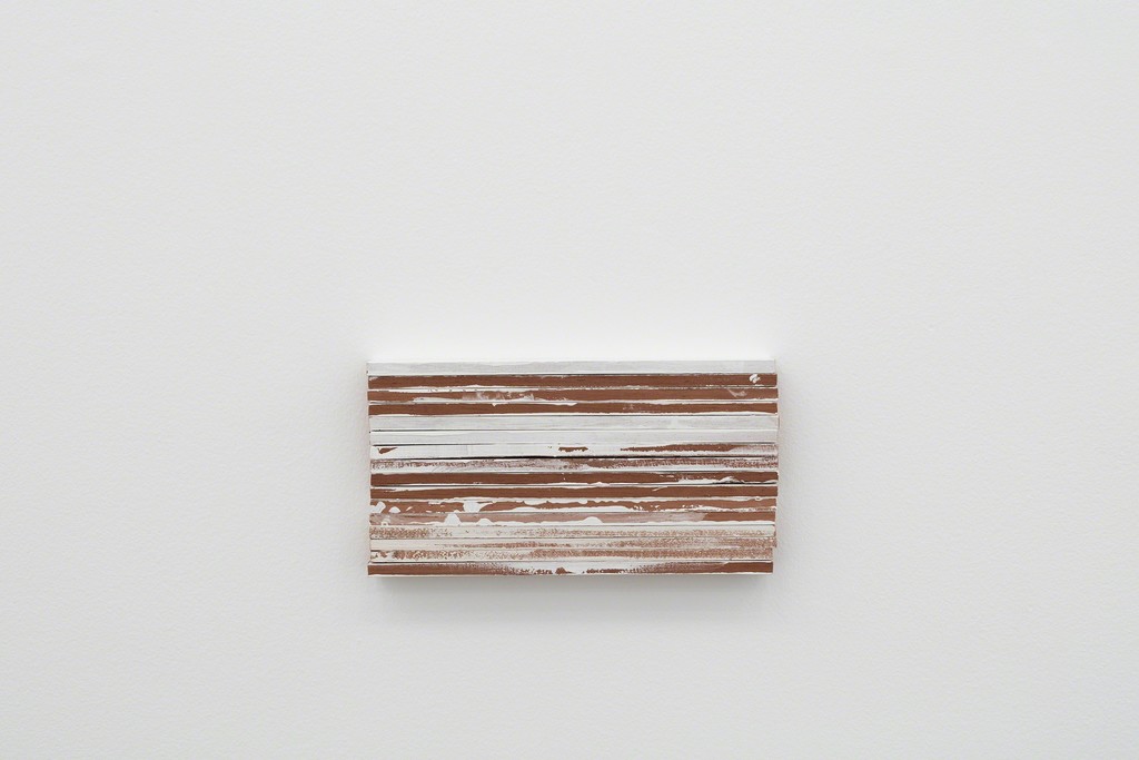 Fernanda Gomes
Untitled, 2016
wood, paint, nails
6,3 x 11,8 x 1,2 in Fernanda Gomes
Untitled, 2016
wood, paint, nails
6,3 x 11,8 x 1,2 in