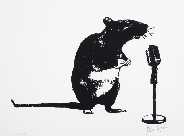 Blek le Rat, ‘Crooner Rat’, 2016, Julien's Auctions