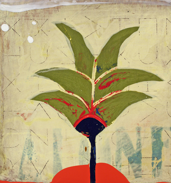 John Randall Nelson, ‘Palma Verde’, 2020, Painting, Mixed media on panel, Sue Greenwood Fine Art
