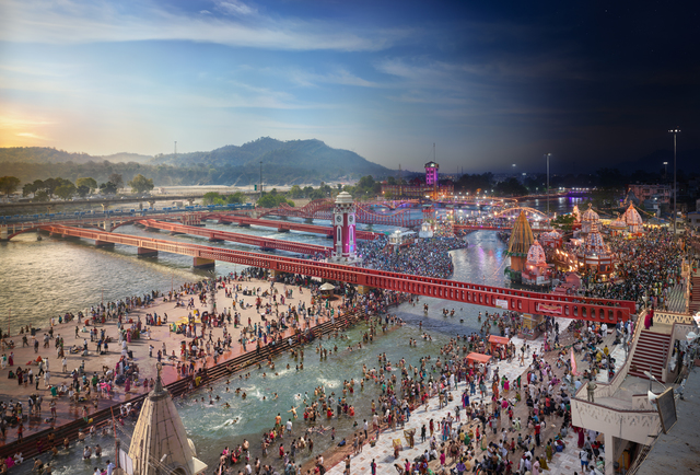 Stephen Wilkes, ‘Day to Night, Kumbh Mela, Haridwar, India’, 2016, Bryce Wolkowitz Gallery