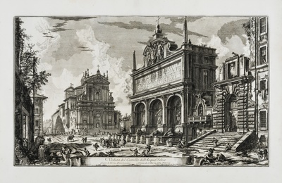 Veduta del Castello dell'Acqua Felice, from: Vedute di Roma