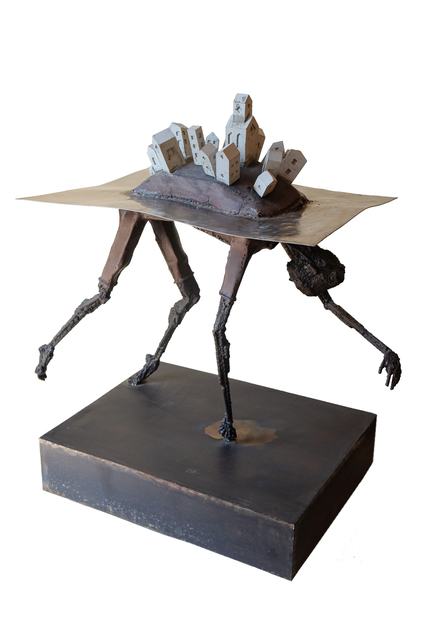 Pedro Luis Cuellar, ‘La isla / The island’, 2019, Sculpture, Metal and concrete, ArteMorfosis - Cuban Art Platform