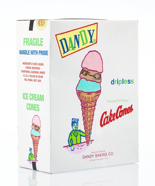 Jonathan Seliger, ‘Fête Galante: Ice Cream Box’, 2004, Print, Stencil and screenprint in colors on double layer of handmade abaca paper with cotton paper tape and adhesive, Heritage Auctions