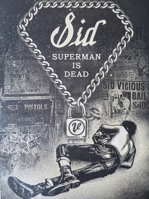 Shepard Fairey (OBEY), ‘Sid Superman is Dead’, 2013, AYNAC Gallery