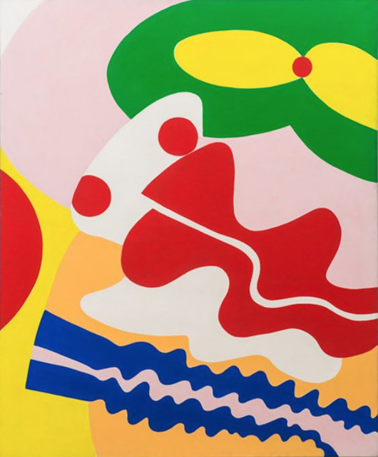 Knox Martin, ‘Pandora (Green Mouth, Red Nose)’, 1972, Painting, Acrylic on linen, Hollis Taggart