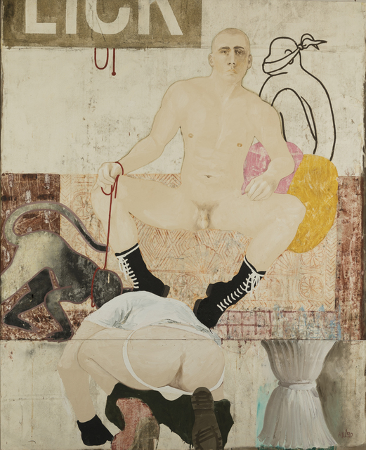 Attila Richard Lukacs, ‘Licky’, 1990, Painting, Oil on canvas, Childs Gallery