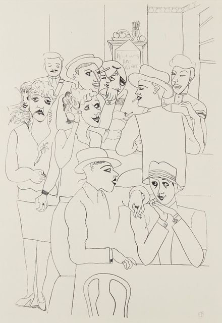 Edward Burra, ‘Figures in a Bar’, 1931, Print, Lithograph on wove, Roseberys