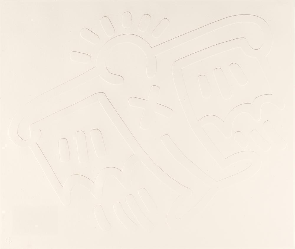 Keith Haring - Devil, from White Icons (Littmann p. 173)