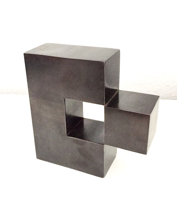 Stephan Siebers, ‘ISOLATED CUBE’, 2017, Sculpture, Solid steel with patina, Galerie Floss & Schultz
