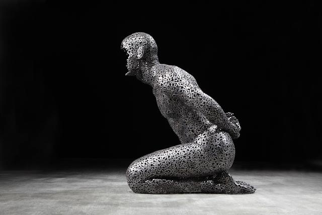 Seo Young-deok, ‘Anguish 295’, 2018, Sculpture, Stainless chain, Liquid Art System