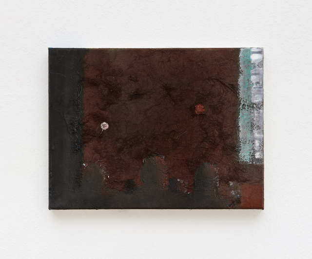 Merlin James, ‘Audience’, sd, Painting, Mixed media on canvas, P420