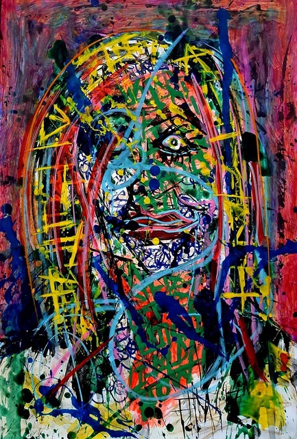 Franck de las Mercedes, ‘Noelia ’, 2017, Painting, Acrylic on canvas, The Contemporary Art Modern Project