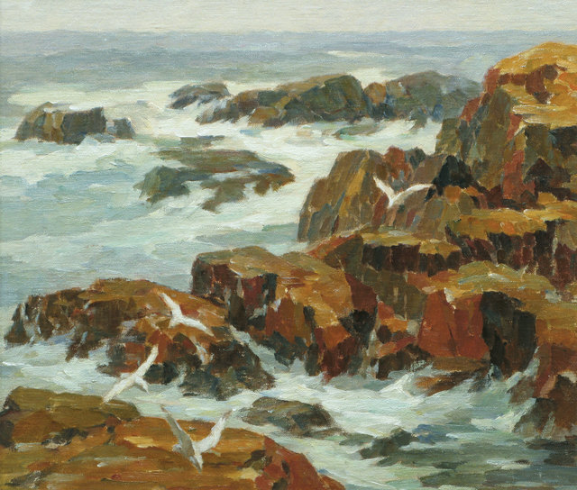 James J. Grant, ‘Rocky Coast, Gloucester’, 19th -20th Century, Vose Galleries
