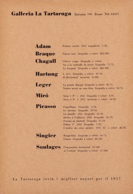 Various Artists, ‘Group exhibit’, 1956, Finarte