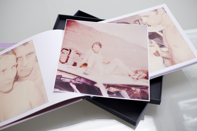 Stefanie Schneider, ‘WASTELANDS Edition of 50 including 'Waiting for Randy' analog C-Print’, 2006, Books and Portfolios, Hardcover, 80 pages, 29,7 x 21 cm, english, linen cover with image imprinted with analog C-Print in linen box, Instantdreams