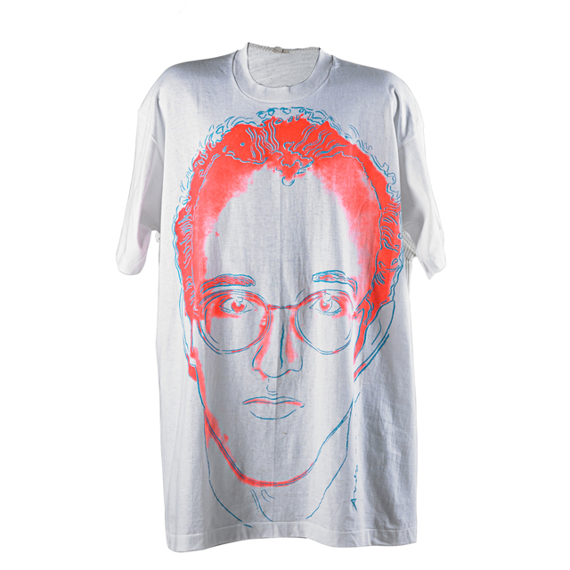 Andy Warhol, ‘Keith Haring’, Print, Screenprint in colors on Fruit of the Loom cotton T-shirt, Rago/Wright